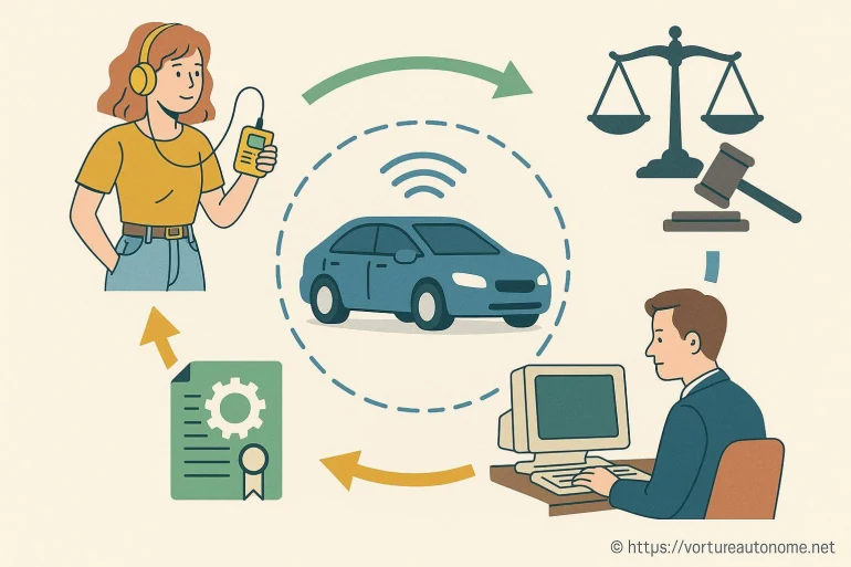 Illustration voiture autonome et réglementation