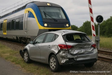 Deux-Sèvres : un train percute un véhicule arrêté sur un passage à niveau sans blessé