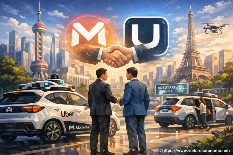 Momenta et Uber lancent un service robotaxi en Europe en 2026