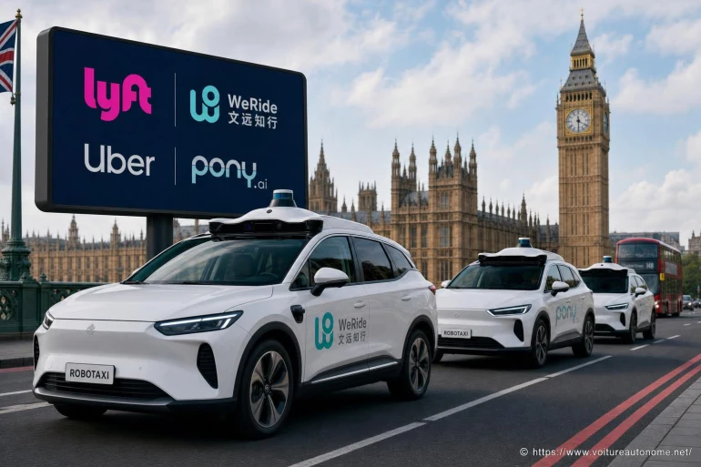 Les robotaxis chinois arrivent à londres en 2026 avec lyft et uber
