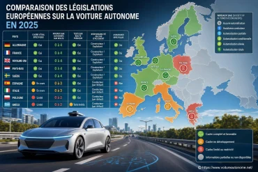 Comparaison des législations européennes sur la voiture autonome quelles différences majeures ?