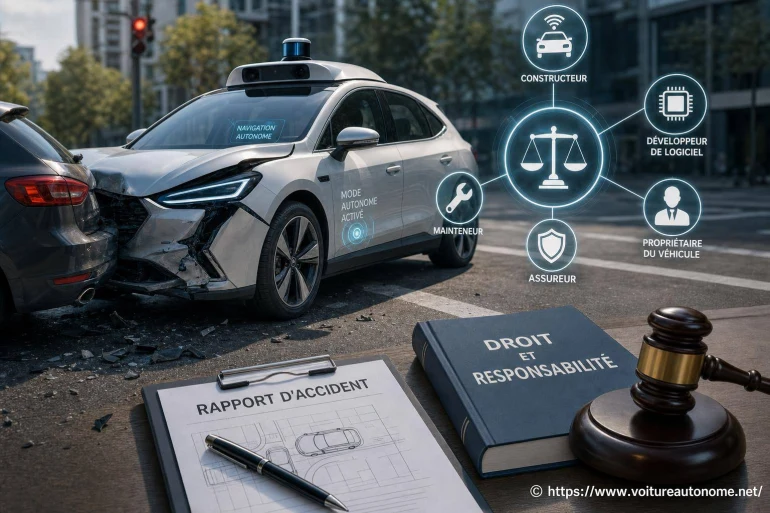 Responsabilité en cas d'accident avec une voiture autonome : qui est responsable ?