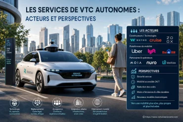 Les services de VTC autonomes : acteurs et perspectives