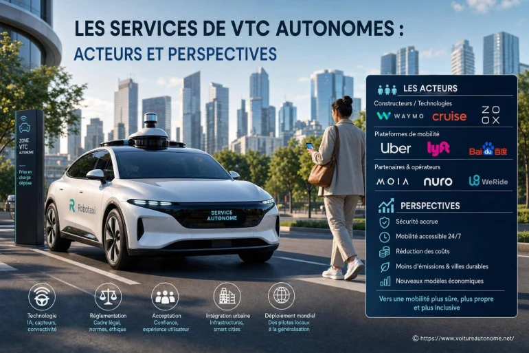 Les services de VTC autonomes : acteurs et perspectives