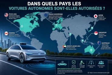 Dans quels pays les voitures autonomes sont-elles autorisées ?