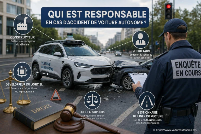 Qui est responsable en cas d’accident de voiture autonome ?