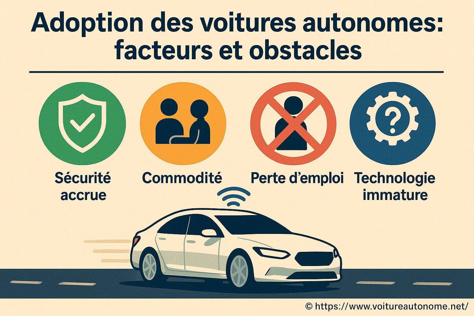 Adoption des voitures autonomes : quels sont les facteurs et obstacles clés