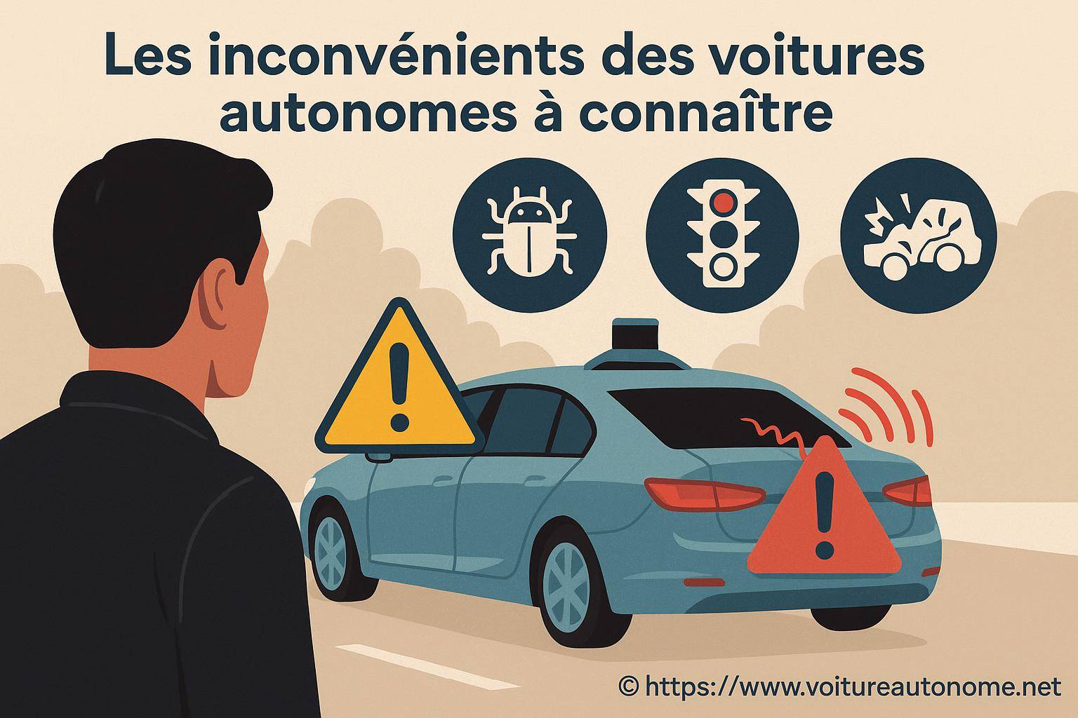 Les inconvénients des voitures autonomes à connaître avant de passer le cap