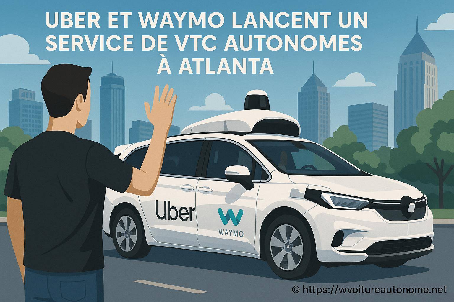 Uber et Waymo lancent un service de vtc autonomes à Atlanta en 2025