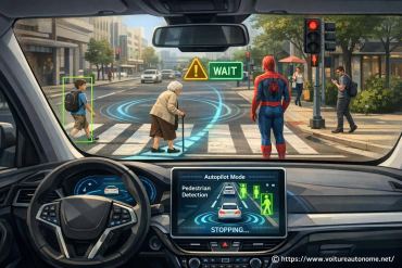 Comment une voiture autonome gère les piétons en circulation ?
