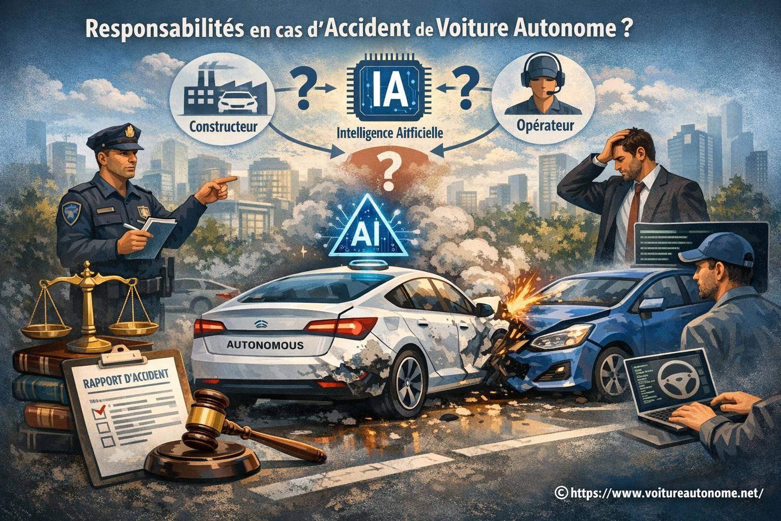 Quelles sont les responsabilités en cas d’accident de voiture autonome ?